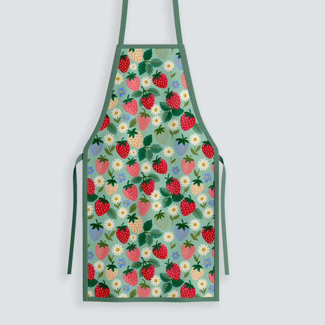 Strawberry Delight Mint Fabric