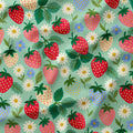 Strawberry Delight Mint Fabric