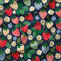 Strawberry Delight Navy Fabric