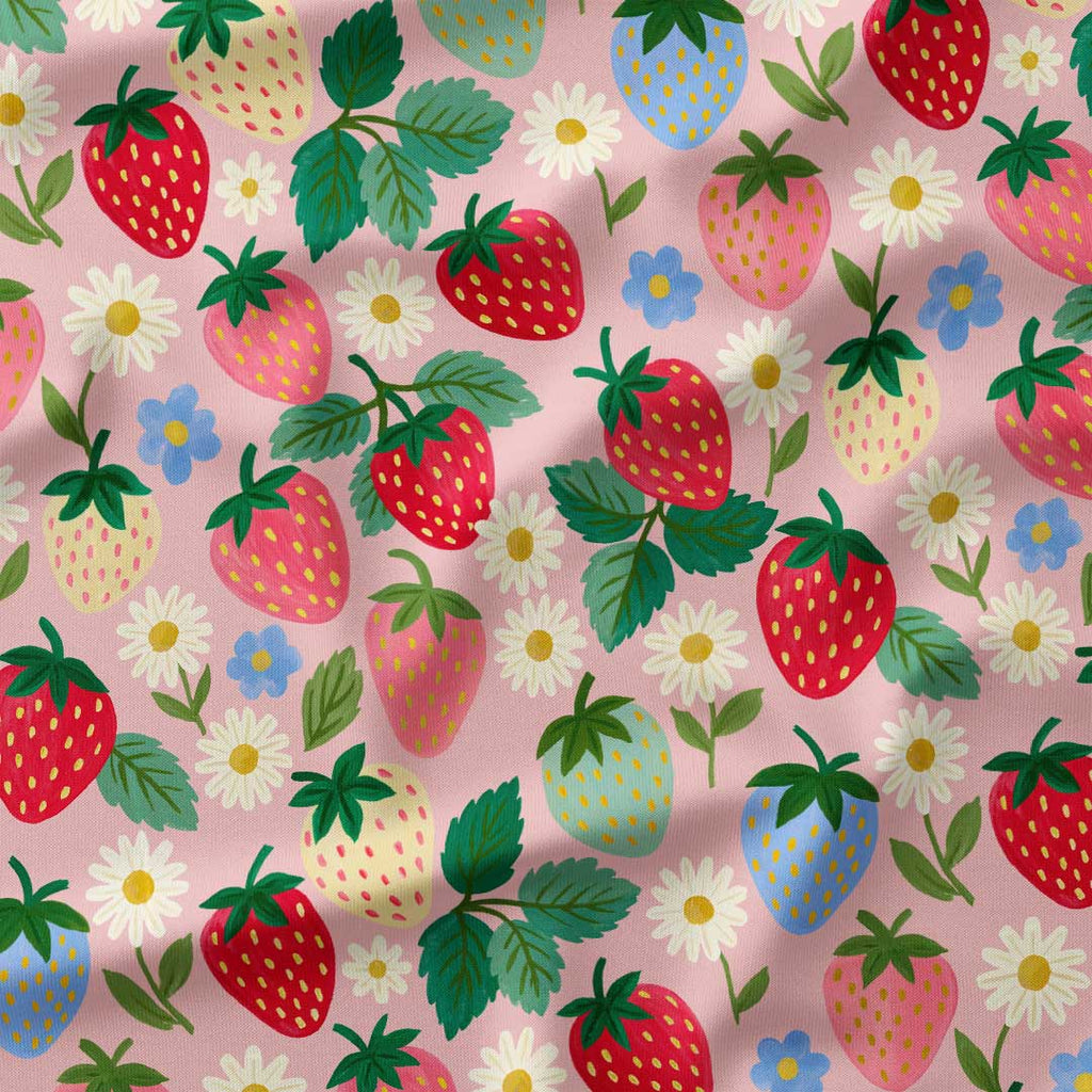 Strawberry Delight Pink Fabric