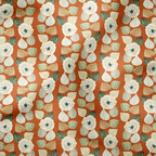 Striped Autumn Floral Fabric