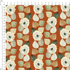 Striped Autumn Floral Fabric