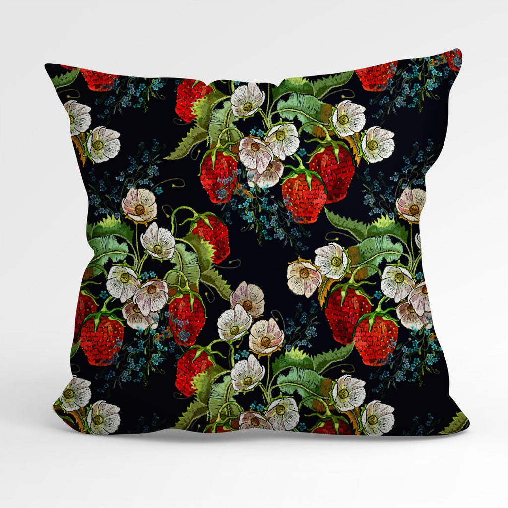Stitched Strawberry Fabric