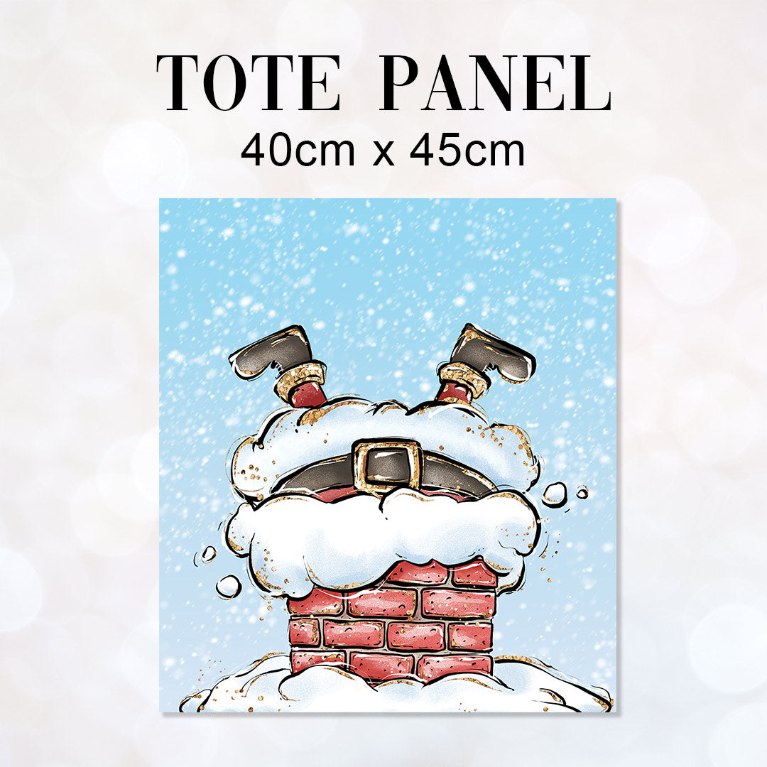 TOTE Stuck In The Chimney Fabric Bag Panel