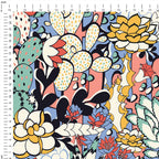 Succulent Art Fabric