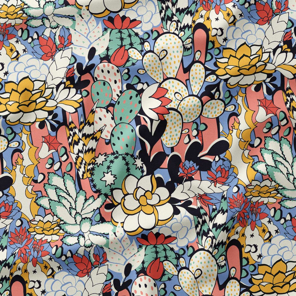 Succulent Art Fabric
