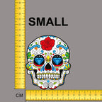Sugar Skull Iron on Fabric Heat Transfer DTF-71