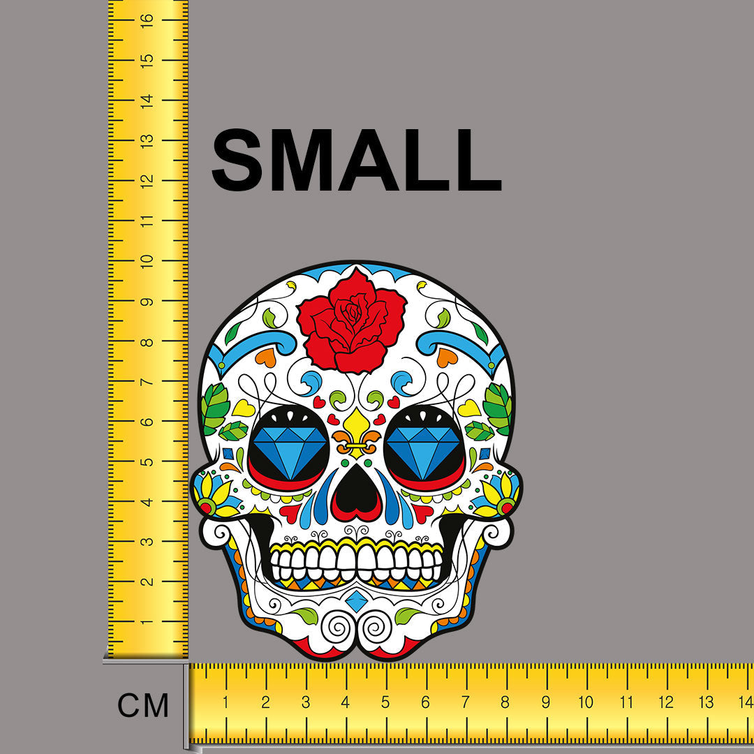 Sugar Skull Iron on Fabric Heat Transfer DTF-71