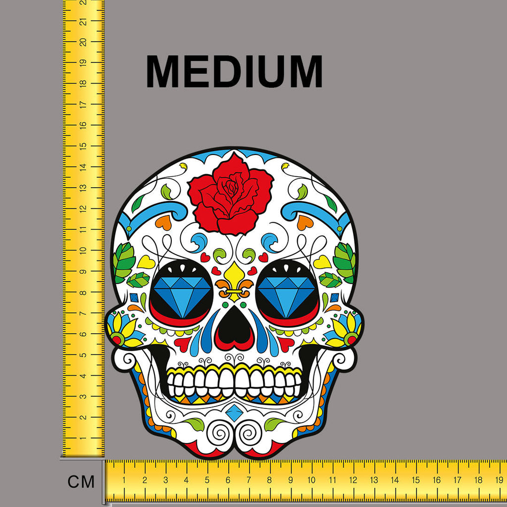 Sugar Skull Iron on Fabric Heat Transfer DTF-71