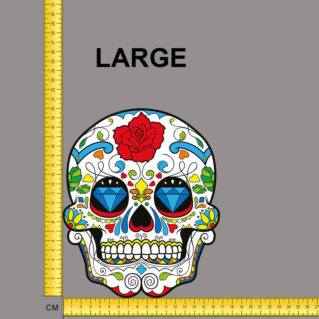 Sugar Skull Iron on Fabric Heat Transfer DTF-71