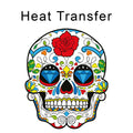 Sugar Skull Iron on Fabric Heat Transfer DTF-71