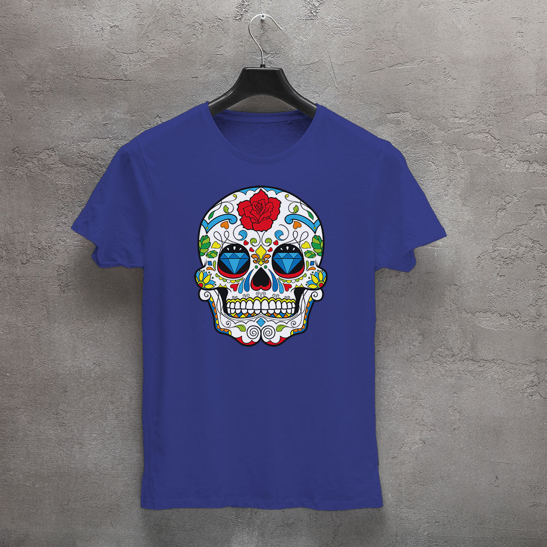Sugar Skull Iron on Fabric Heat Transfer DTF-71