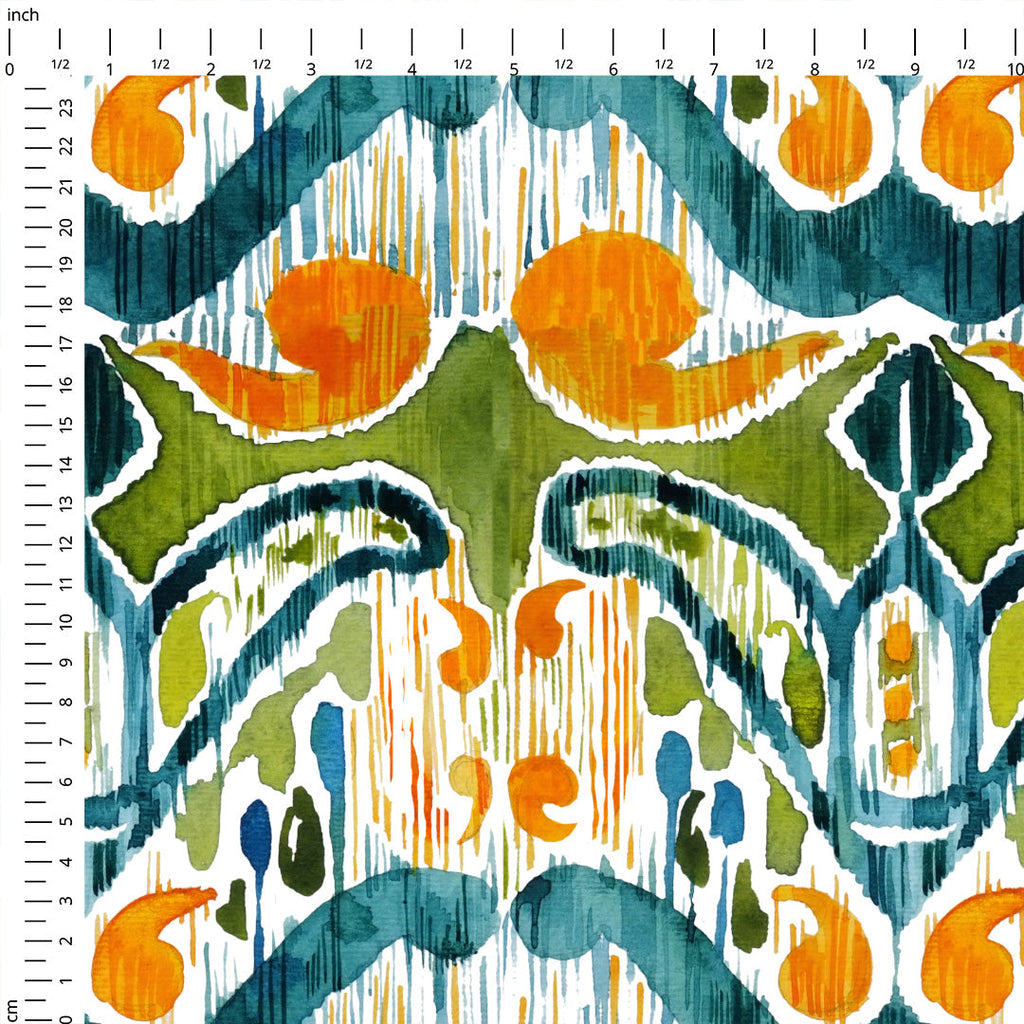 Sugarsnap Ikat Fabric