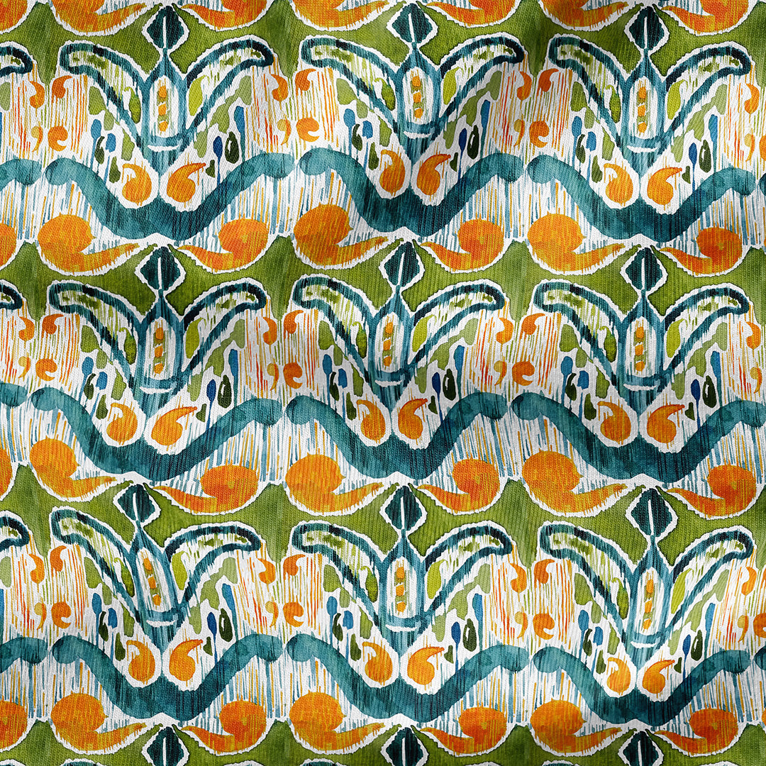 Sugarsnap Ikat Fabric