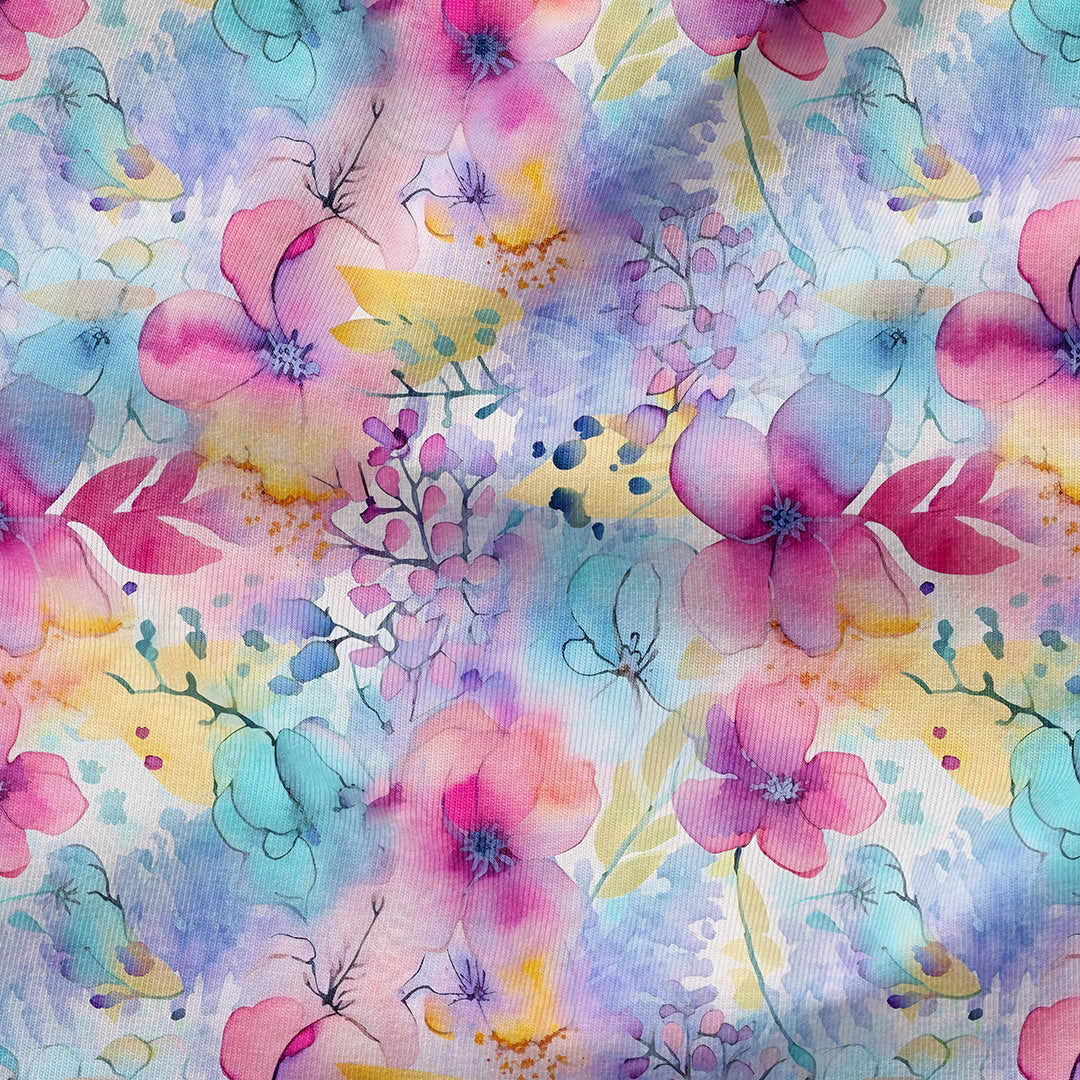 Summer Impressions print fabric for Garden, Dressmaking, Crafts ...