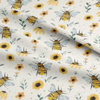 Sunflower Bees Fabric