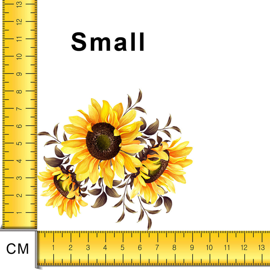 Sunflower Bouquet Iron on fabric heat transfer DTF-29