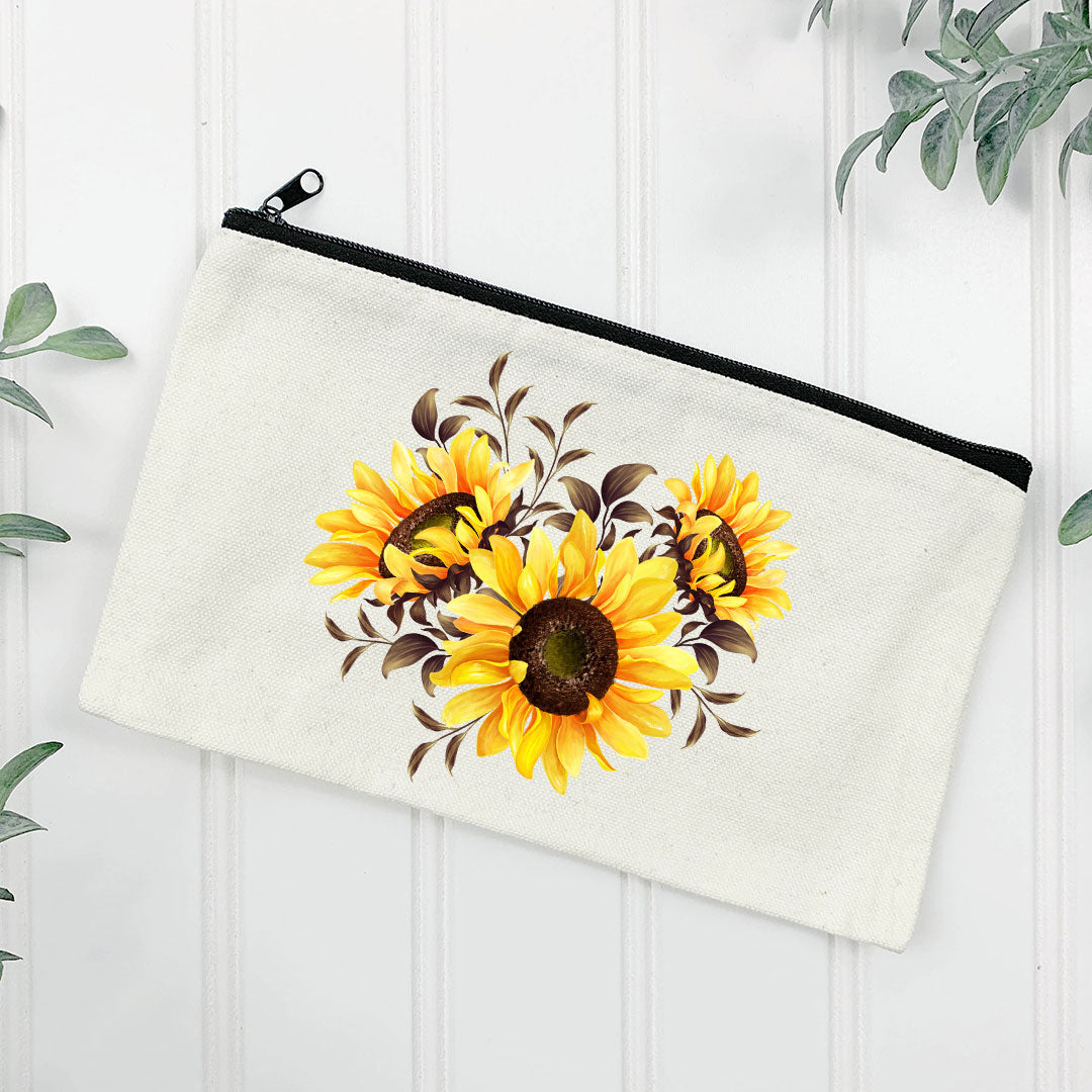 Sunflower Bouquet Iron on fabric heat transfer DTF-29