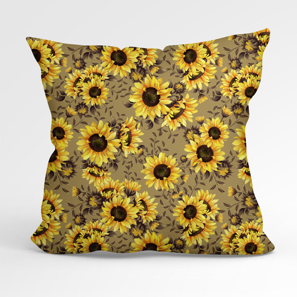 Sunflowers Beige Fabric
