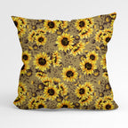 Sunflowers Beige Fabric