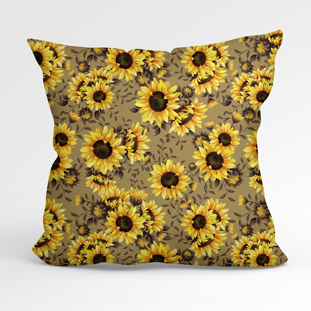 Sunflowers Beige Fabric