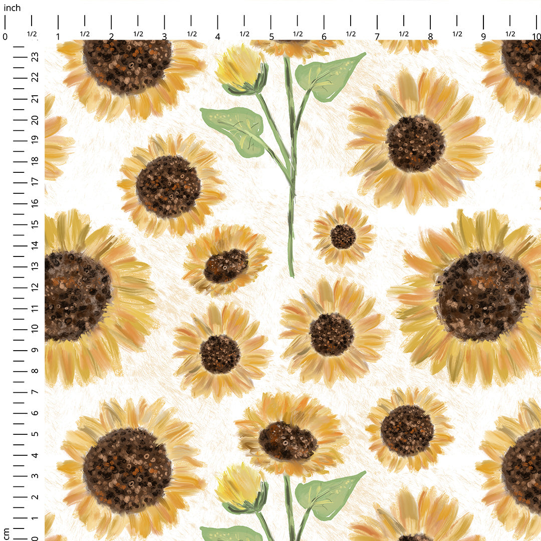 Sunflowers Cream Fabric