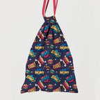 Supercats Wow Navy Fabric