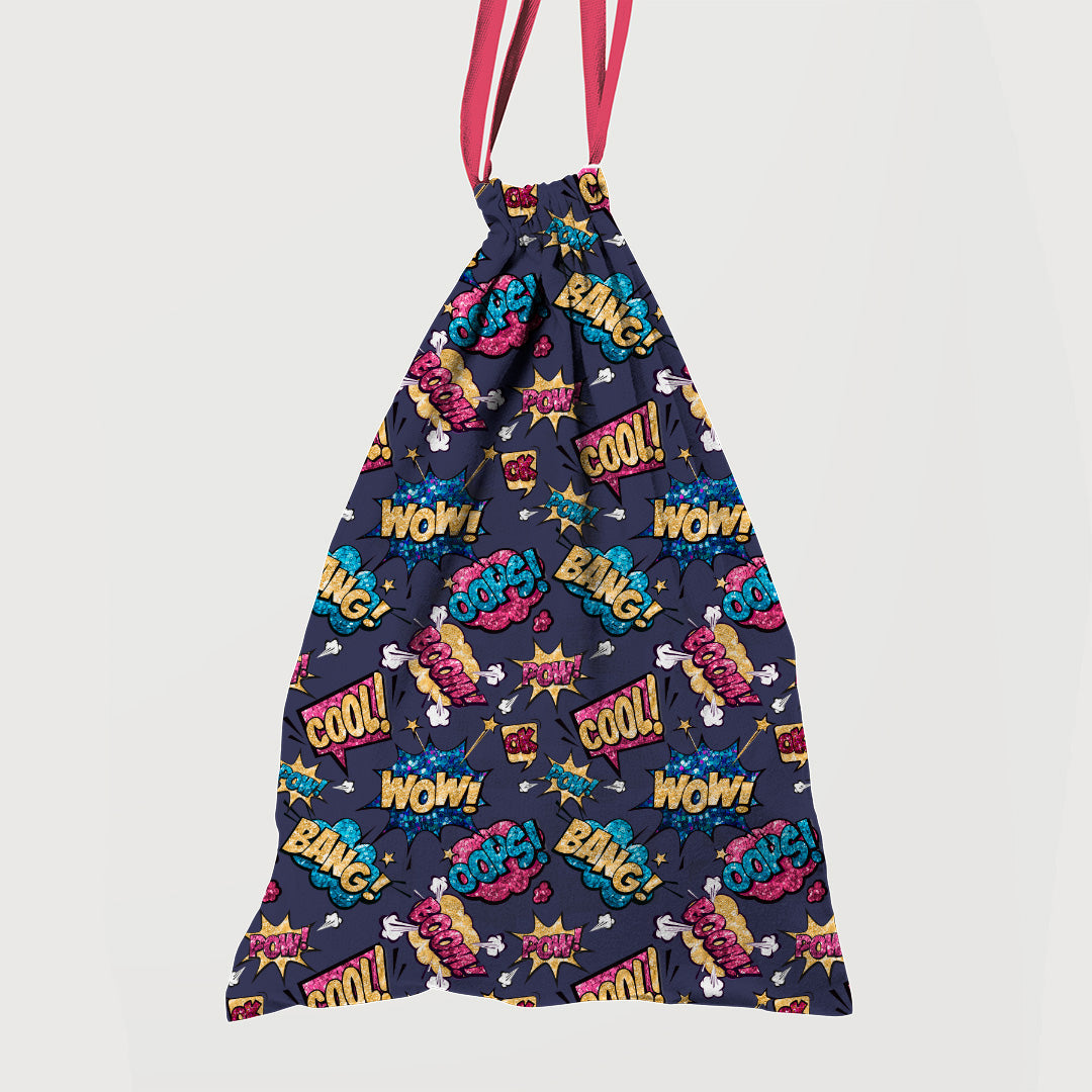 Supercats Wow Navy Fabric