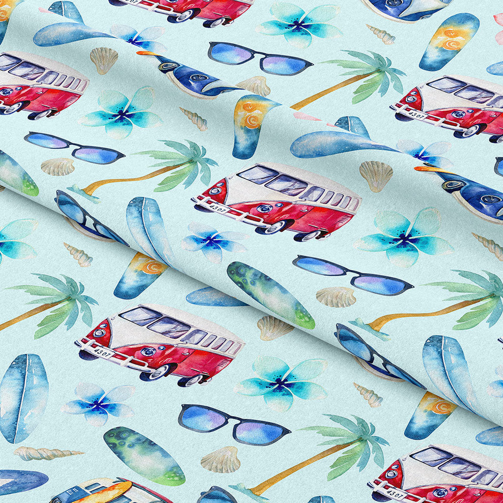 Surfing Blue Fabric
