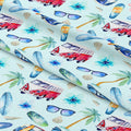 Surfing Blue Fabric