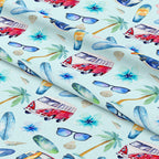 Surfing Blue Fabric