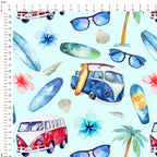 Surfing Blue Fabric