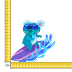Surfing Koala 2 Iron on Fabric Heat Transfer DTF-230