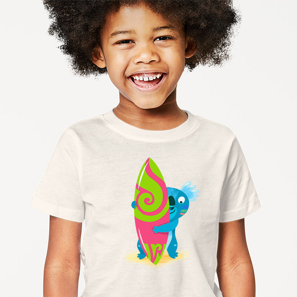 Surfing Koala 4 Iron on Fabric Heat Transfer DTF-232