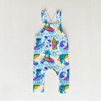 Surfing Koalas White Fabric