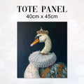 TOTE Fabric Bag Panel Swan Royalty TP-276
