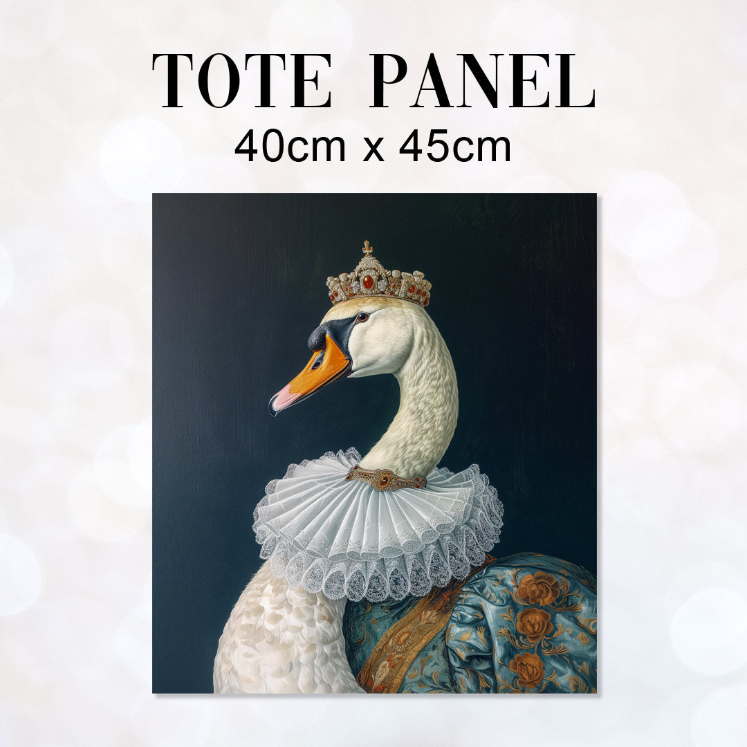 TOTE Fabric Bag Panel Swan Royalty TP-276