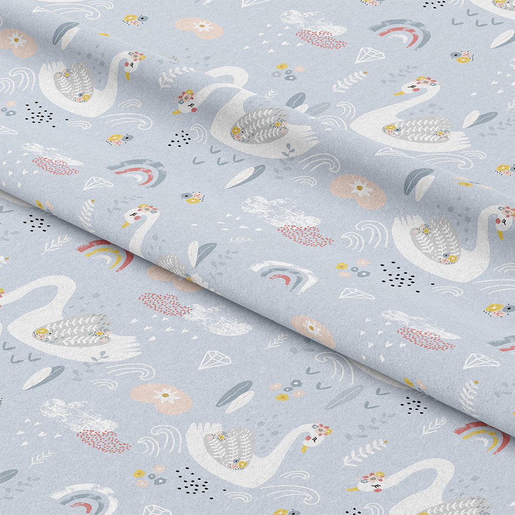 Swans Fabric
