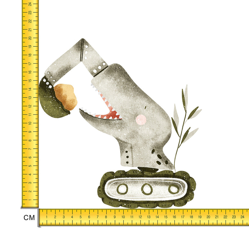 T-Rex Digger Iron on Fabric Heat Transfer DTF-175