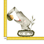 T-Rex Digger Iron on Fabric Heat Transfer DTF-175