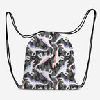 T-Rex Glitch Black Fabric