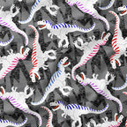 T-Rex Glitch Black Fabric