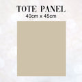 TOTE CO-ORD Horse Beige Fabric Bag Panel
