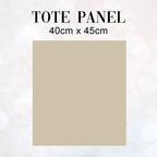 TOTE CO-ORD Horse Beige Fabric Bag Panel
