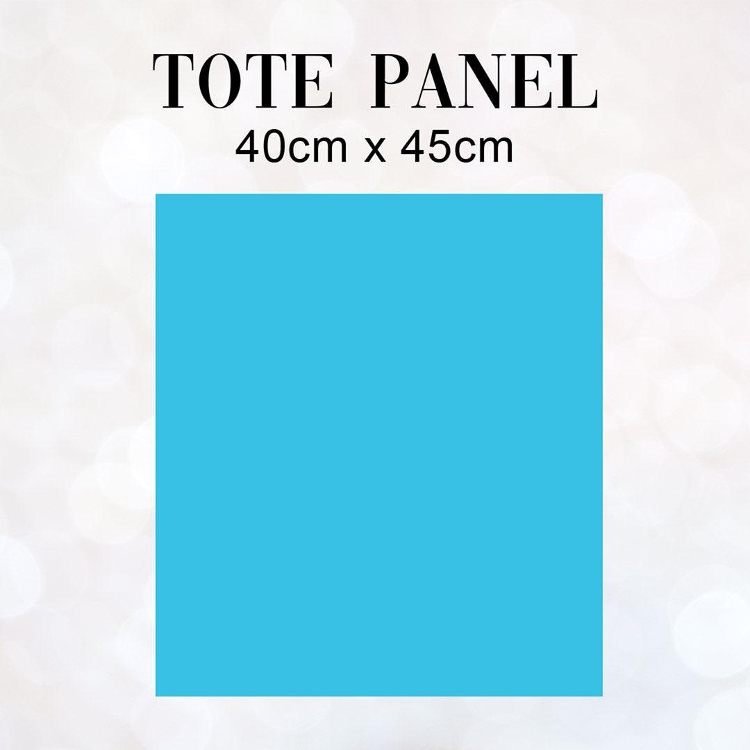 TOTE CO-ORD Poodle Blue Fabric Bag Panel