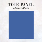 TOTE CO-ORD Rainbow and Flowers Navy Fabric Bag Panel