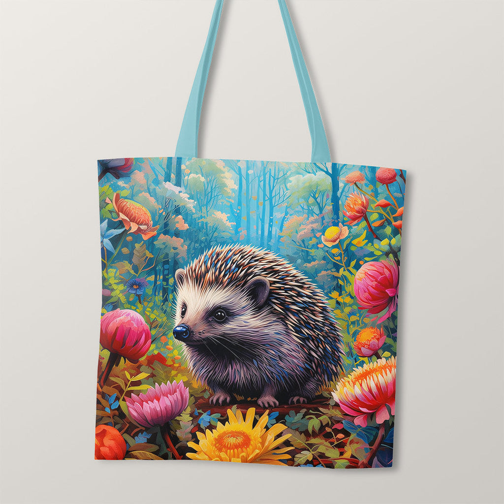 TOTE Woodland Floral Hedgehog TP-1 Fabric Bag Panel
