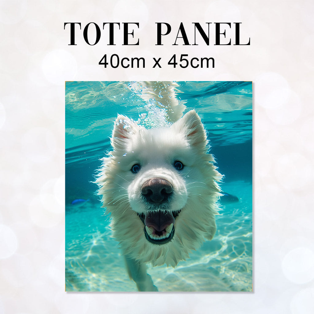 TOTE Panel Swimming Samoyed Dog TP-1022