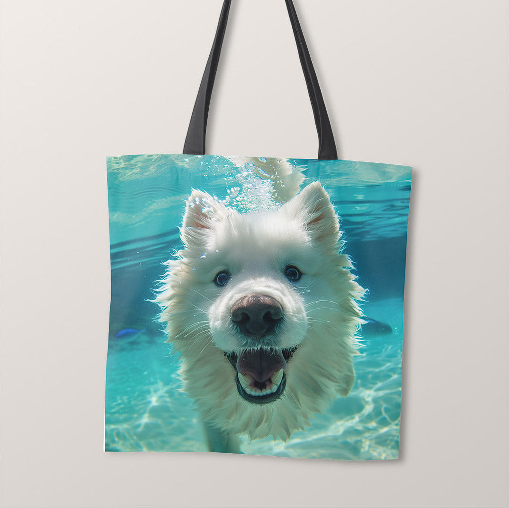 TOTE Panel Swimming Samoyed Dog TP-1022