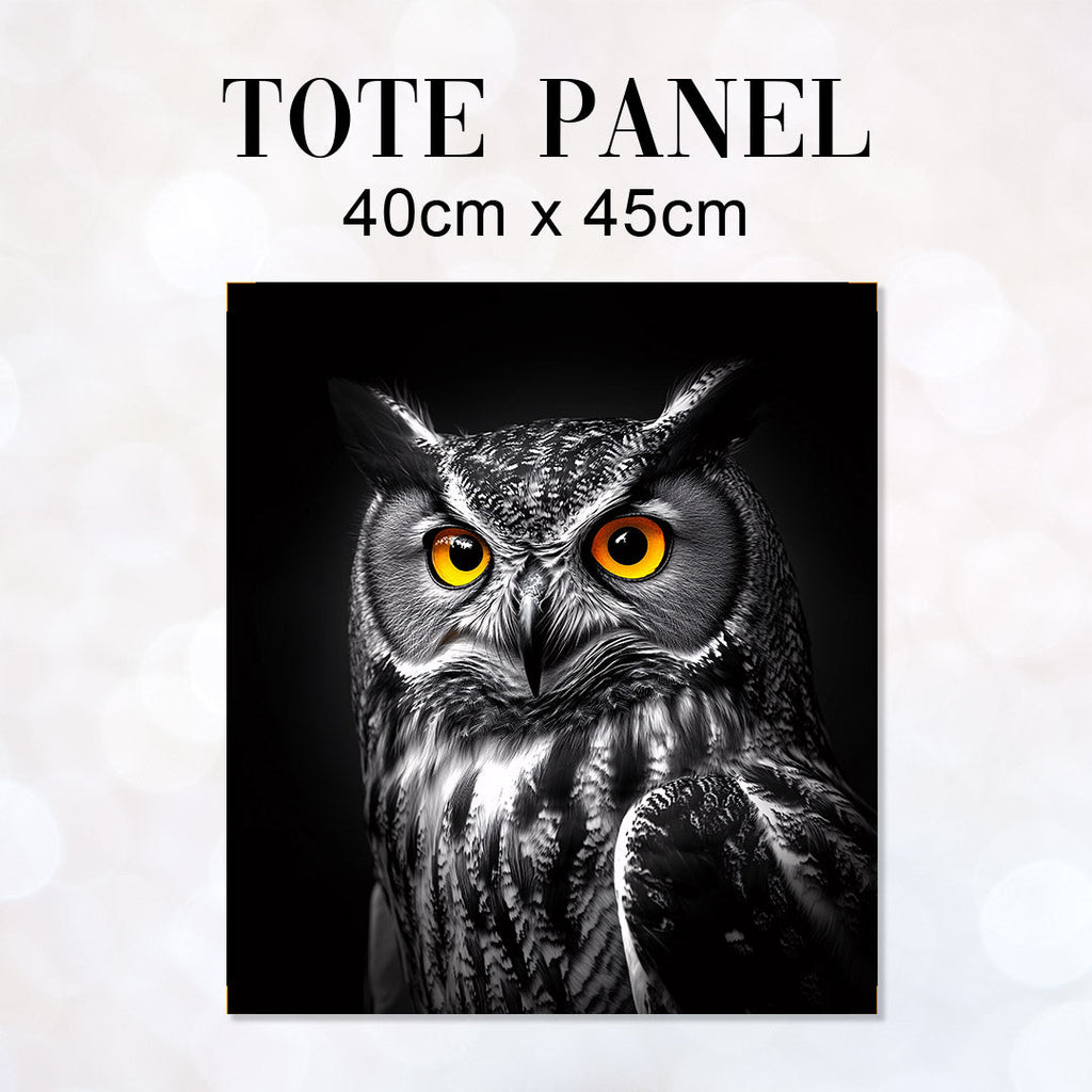 TOTE Panel Owl Photo Portrait TP-1038